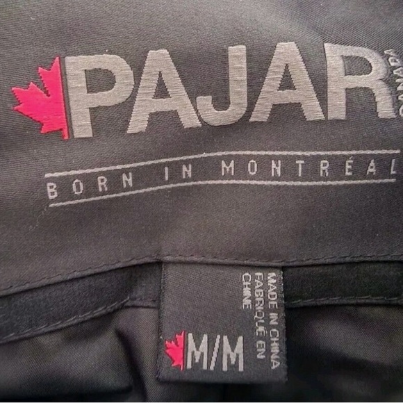 Pajar black sherp mixed media boxy hooded fleece jacket size large - Picture 3 of 12